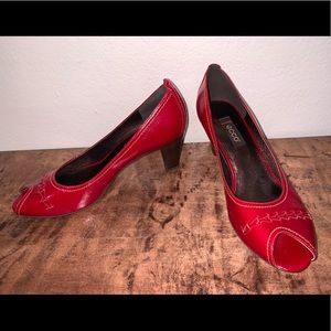 Ecco red heels